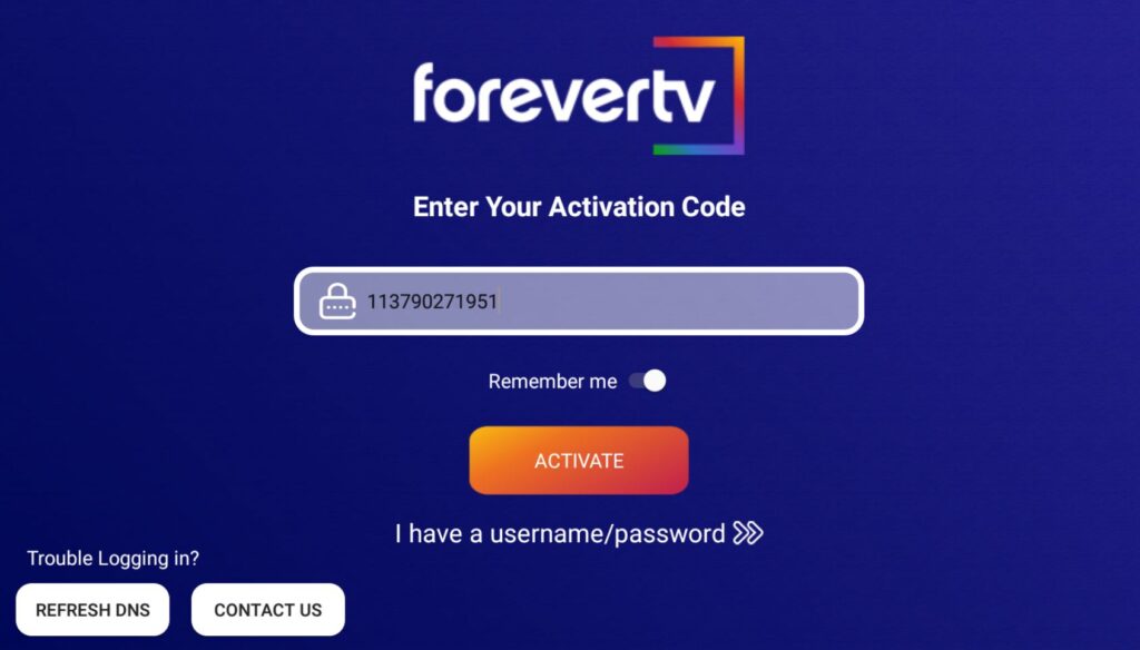 اکانت forever tv