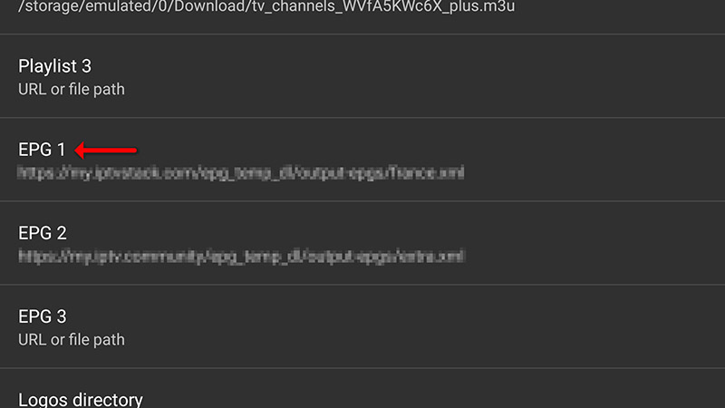 نصب epg در iptv
