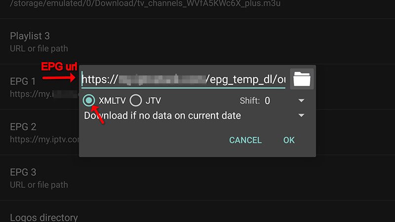 نصب epg در iptv