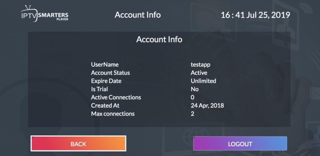 اکانت IPTV Smarters