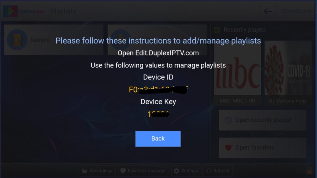 برنامه Duplex IPTV