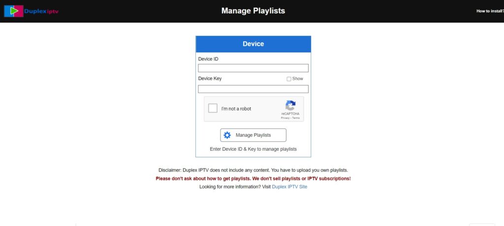 نصب Duplex IPTV